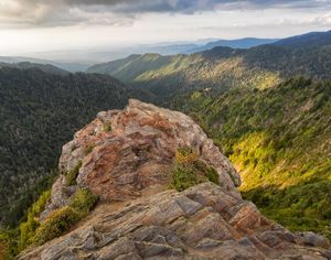 September Evening At Charlies Bunion in the Great Smoky Mountains