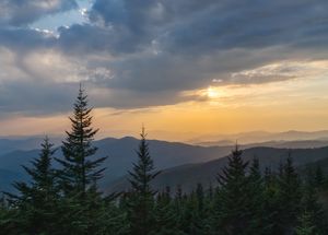 Kuwohi Sunset in the Great Smoky Mountains