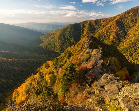 October evening light at Chimney Tops